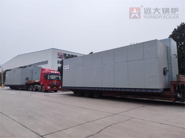 SZS型25吨燃油气蒸汽锅炉发往陕西延安