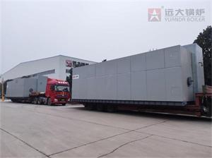 SZS型25吨燃油气蒸汽锅炉发往陕西延安