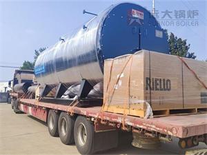 WNS型8吨燃气蒸汽锅炉发往福建龙岩